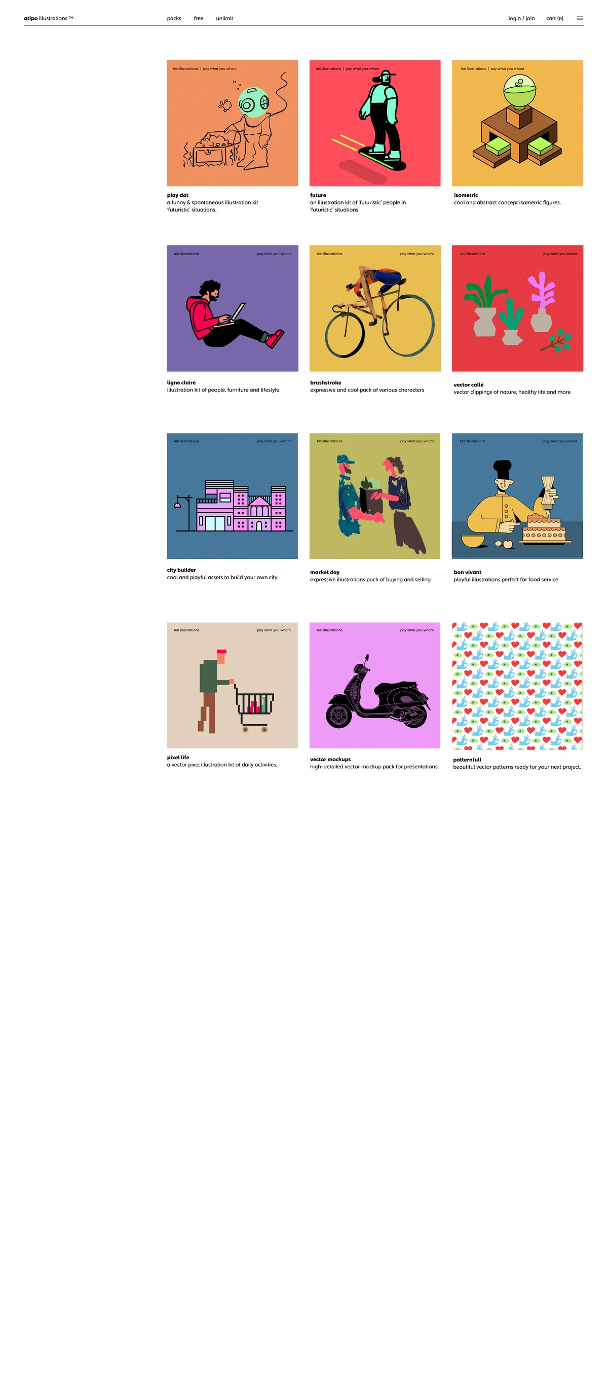 Atipo - Web application for illustration sales