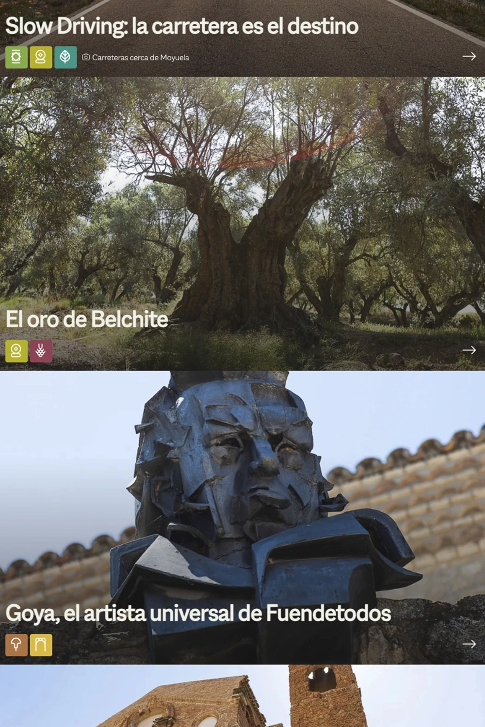 Project to create a portal dedicated to promoting tourism in the Belchite region.