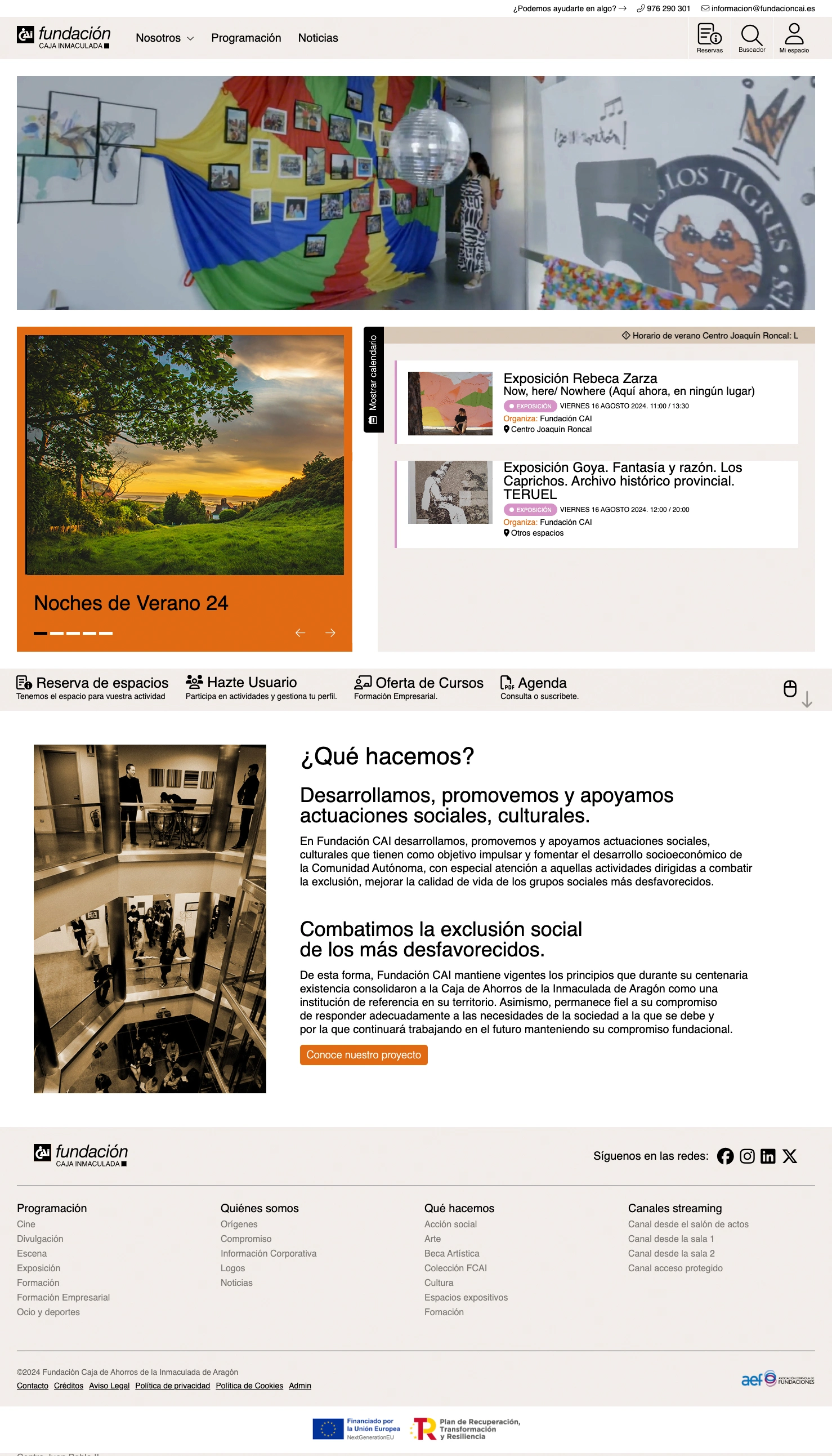 Fundación CAI - Custom software for internal management of the Foundation.