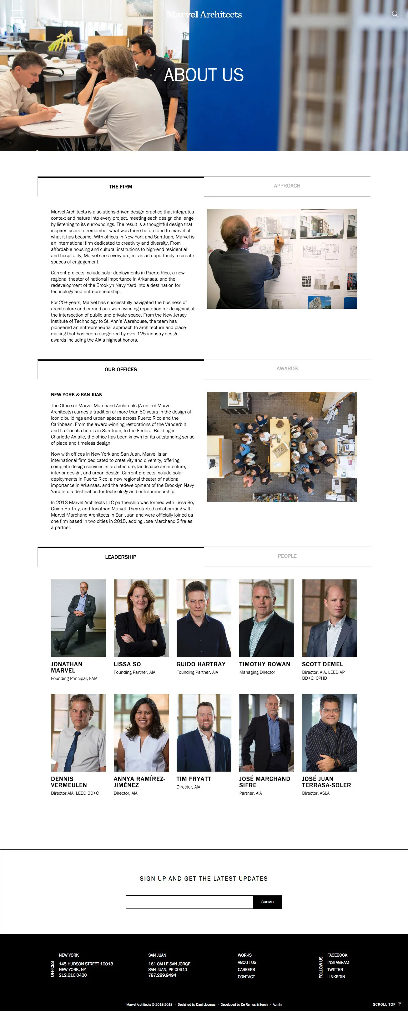 Marvel Architects - Custom intranet for an architecture firm
