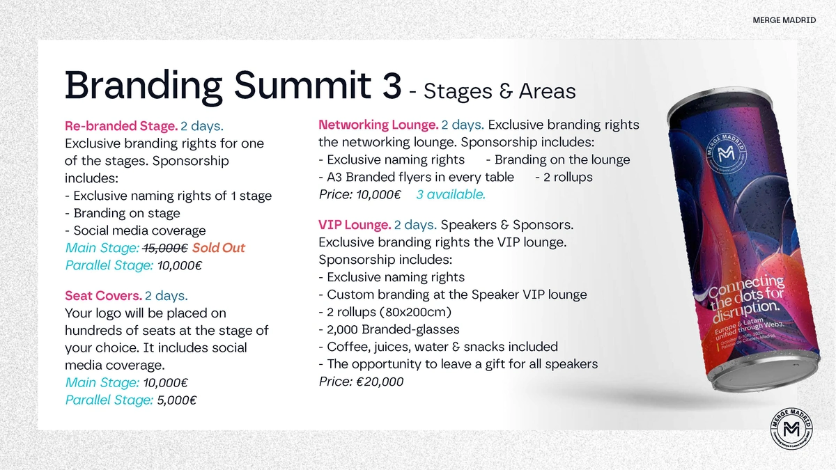 MERGE Madrid - Branding for a Web3 and Blockchain convention