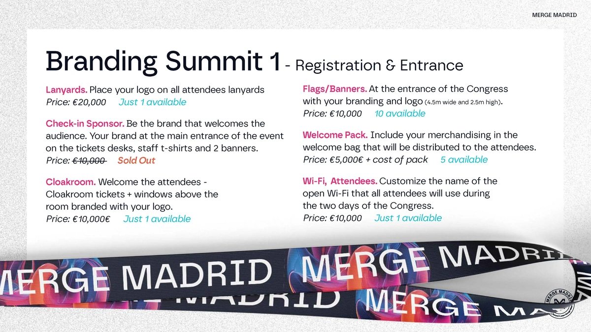 MERGE Madrid - Branding for a Web3 and Blockchain convention