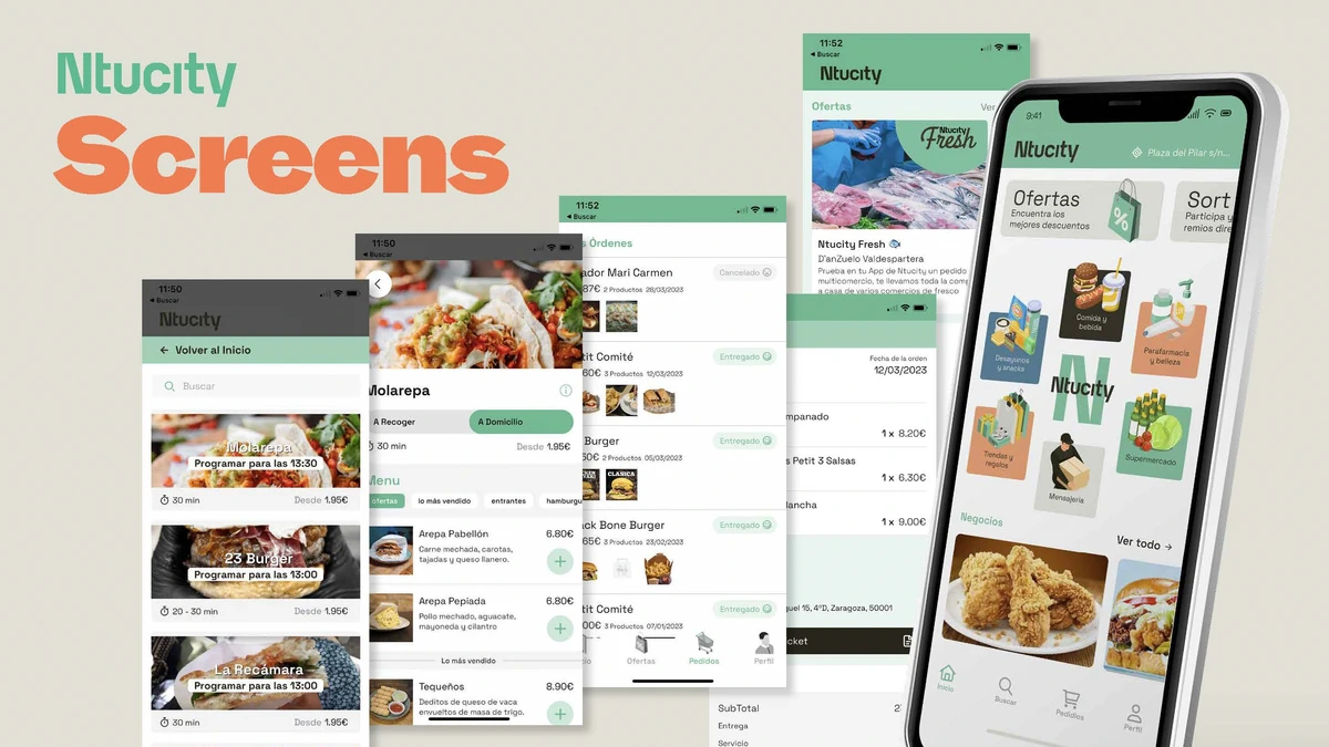 Ntucity - Branding for a food delivery company