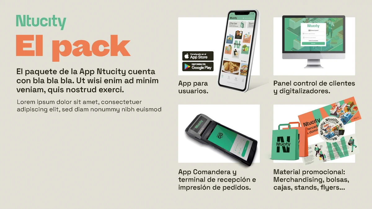 Ntucity - Branding for a food delivery company