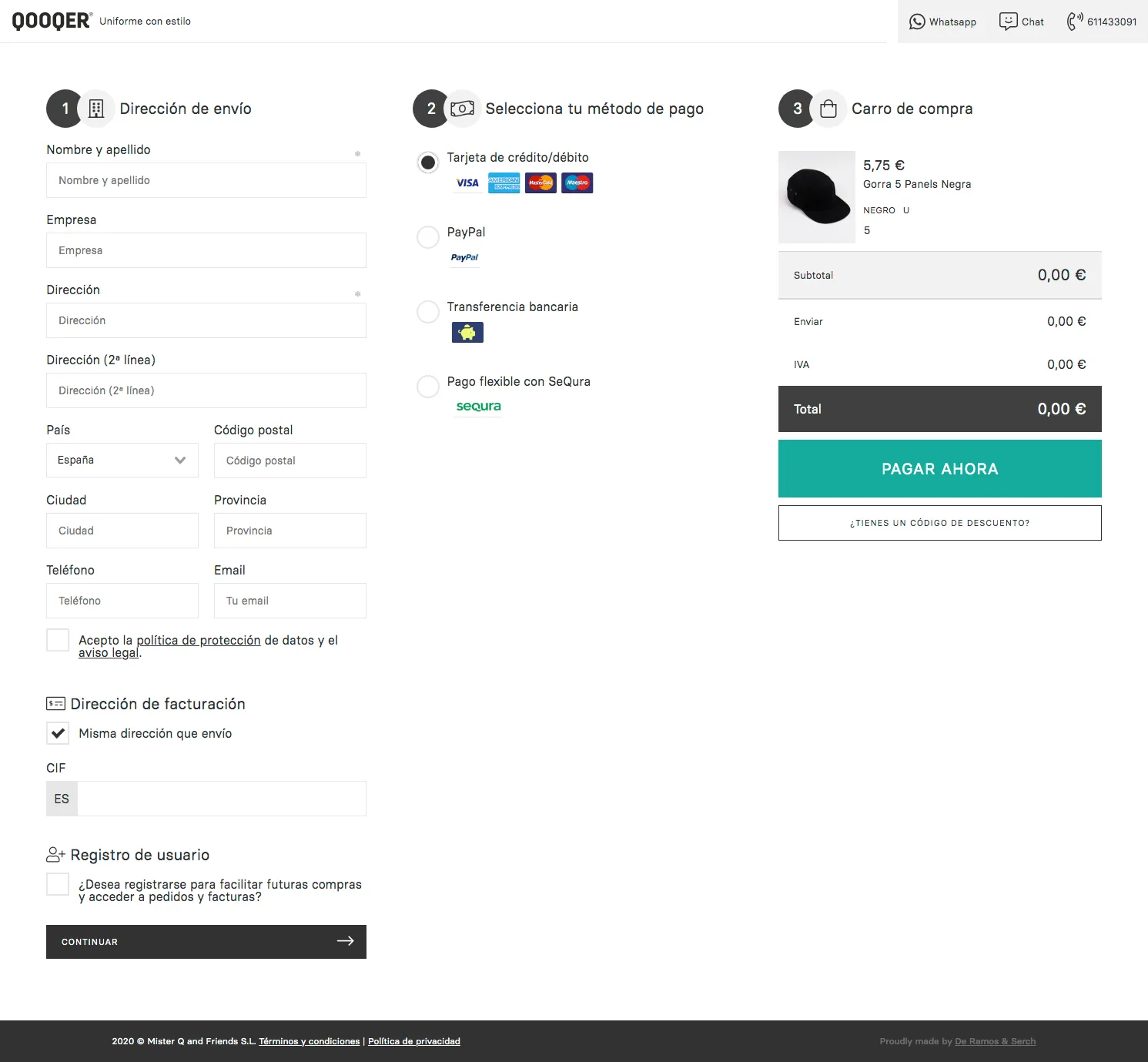 Qooqer - Custom-built e-commerce platform
