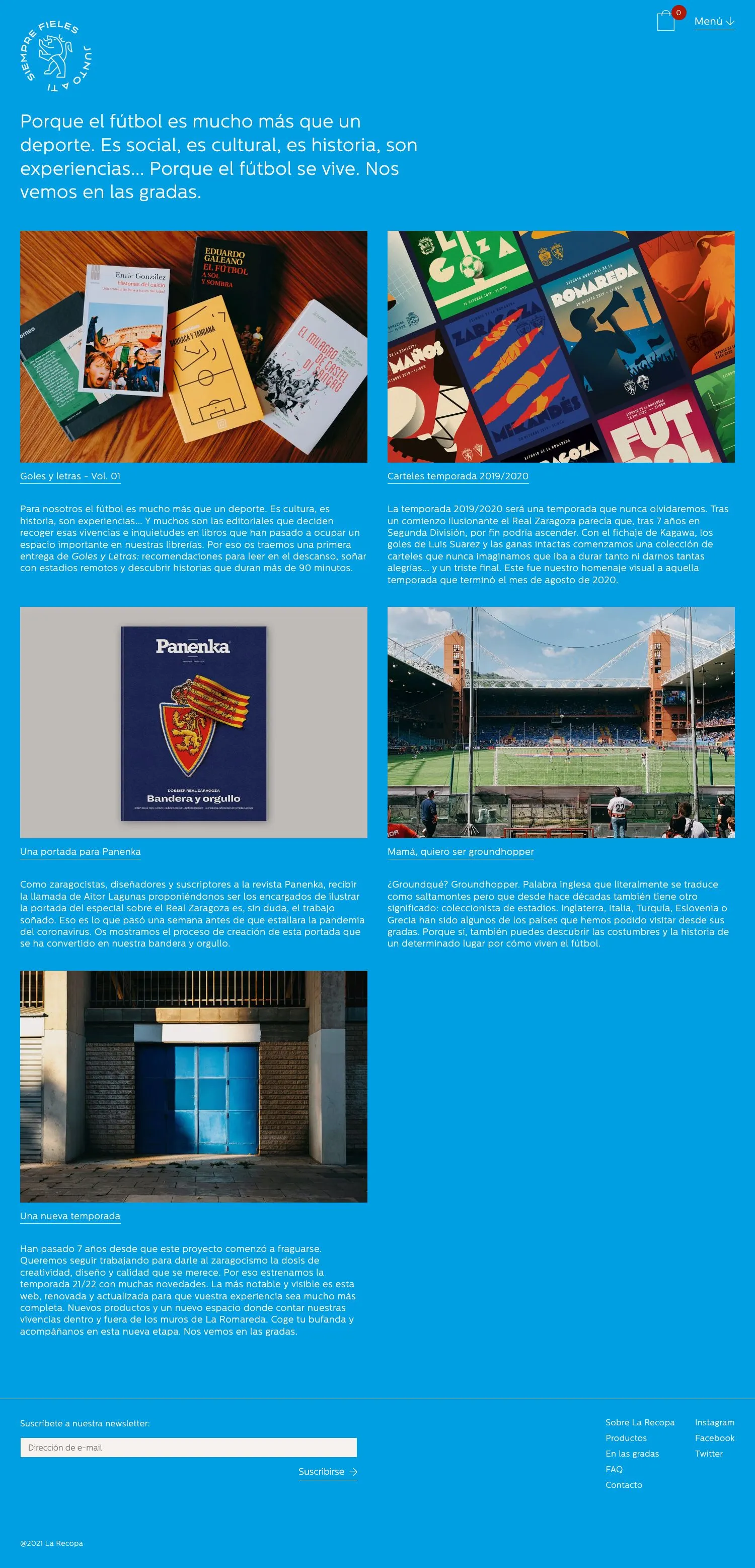 La Recopa - Custom Shopify-based online store.